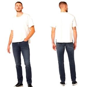 Hudson Axl Skinny Jeans Mens 29 Sigh Black Minimal Edgy Workwear Classic Chic